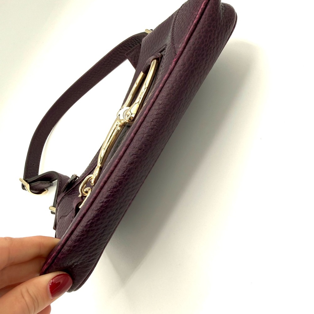 Gucci Purple Hasler Horsebit Shoulder Bag - Picture 5 of 11
